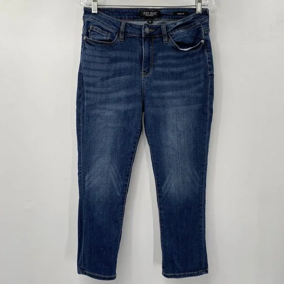 Judy Blue Dark Blue Capris - Picture 2 of 7